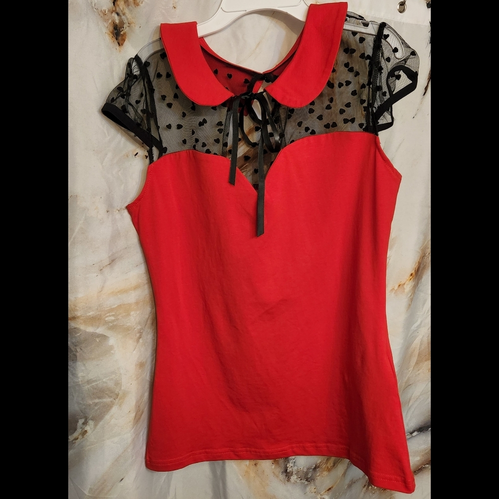 Royal Monk Red Blouse
